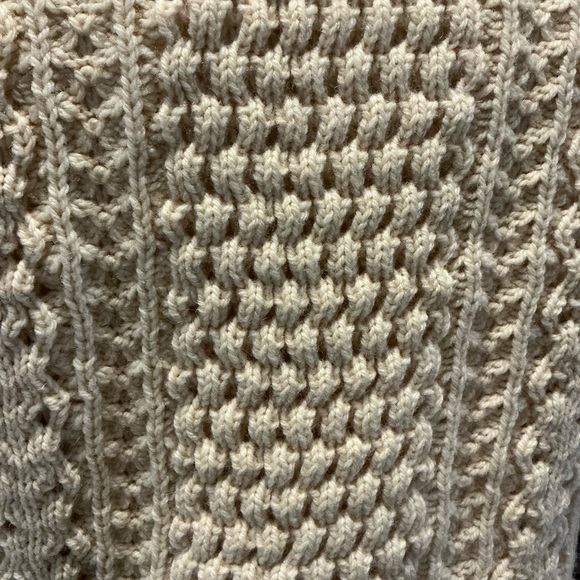 Vtg Glen Columb Kille Men’s Sz L Knit Irish Wool Knit Heavy Fisherman’s Sweater - Picture 6 of 10